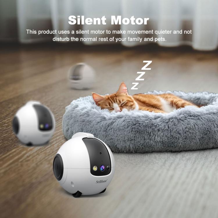 SriHome DH013 Plus 4MP Smart Pet Robot Camera with Auto-Charging Dock, US Plug, UK Plug, EU Plug, AU Plug