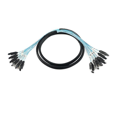 WG214 Six-Head SATA 3.0 High-Speed Hard Drive Data Cable, 0.5m, 1m