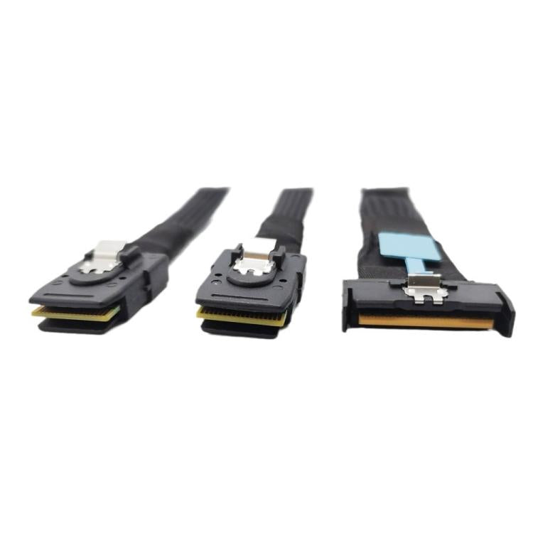 Gen5 MCIO X8 to Dual SFF-8087 Server Data Transfer Cable, MCIO X8 to Dual SFF-8087