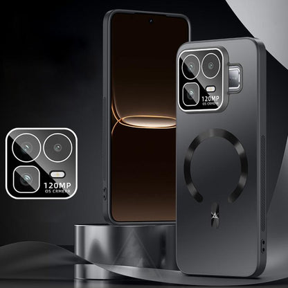 Ice Magnetic Explosion-proof Lens Film PC Phone Case, For Realme Neo8 5G