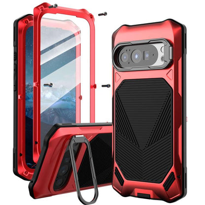 Metal Armor Construction IP65 Waterproof Magnetic Phone Case, For Google Pixel 9 Pro XL/10 Pro XL, For Google Pixel 9/9 Pro/10/10 Pro