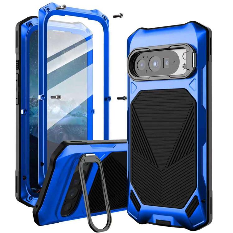 Metal Armor Construction IP65 Waterproof Magnetic Phone Case, For Google Pixel 9 Pro XL/10 Pro XL, For Google Pixel 9/9 Pro/10/10 Pro
