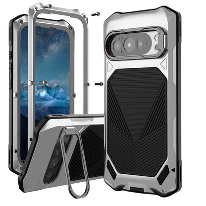 Metal Armor Construction IP65 Waterproof Magnetic Phone Case, For Google Pixel 9 Pro XL/10 Pro XL, For Google Pixel 9/9 Pro/10/10 Pro
