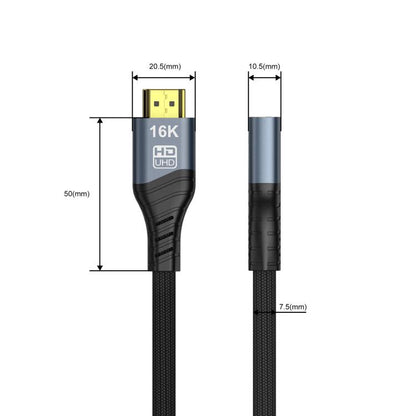 WG236 HDMI 2.2 Male to HDMI 2.2 Female 16K 60HZ HD Adapter Cable, 0.5m, 1m, 1.5m, 2m