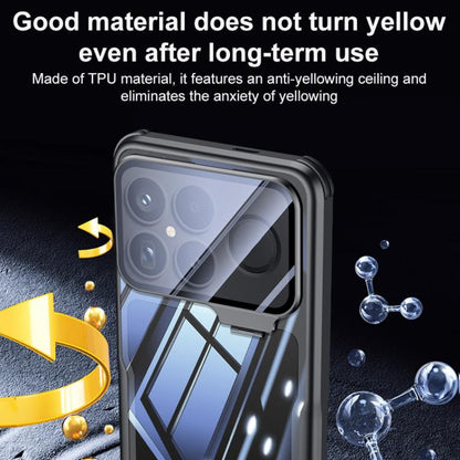 Blade Transparent Full Coverage Lens Holder Shockproof Phone Case, For Redmi K90, For Redmi K90 Pro Max