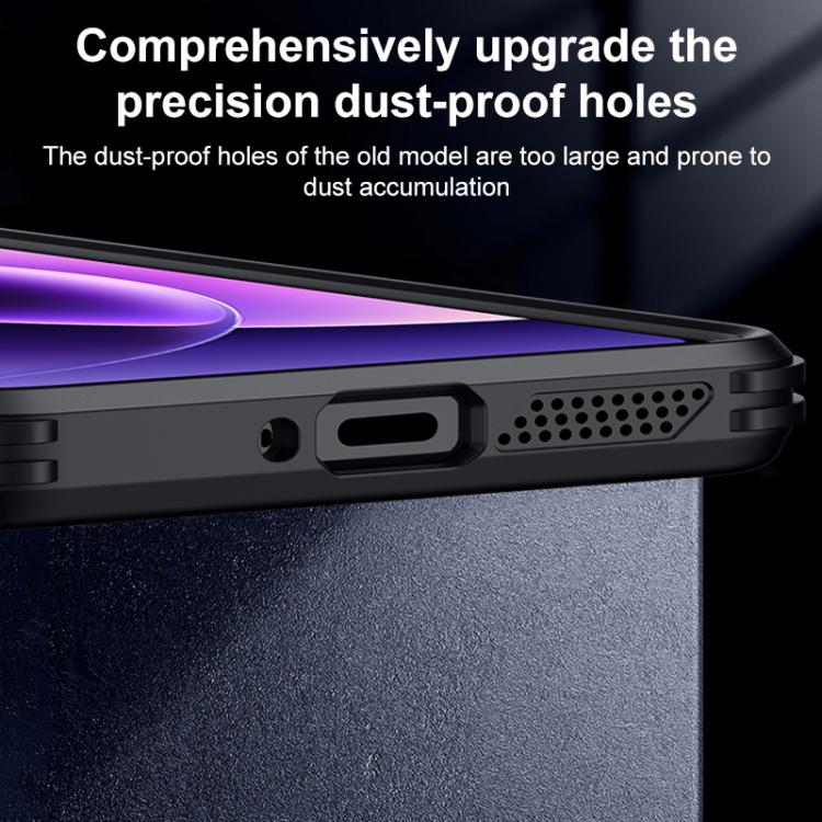 Blade Transparent Full Coverage Lens Holder Shockproof Phone Case, For Redmi K90, For Redmi K90 Pro Max