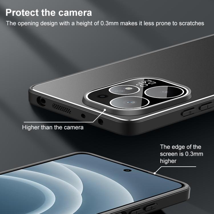 Golden Shield Metal Frosted Lens Film Phone Case, For Realme Neo7 Turbo, For Realme GT 7, For Realme Neo7x, For Realme Neo7 SE