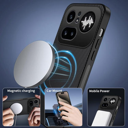 WANLONFENG TQ Series Magnetic Carbon Fiber Texture PC Hybrid TPU Phone Case, For Nothing Phone 4a Pro, For Nothing Phone 4a, For Nothing Phone 3a Lite, For Nothing Phone 3a, For Nothing Phone 3a Pro