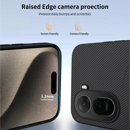 WANLONFENG TQ Series Magnetic Carbon Fiber Texture PC Hybrid TPU Phone Case, For Redmi A7 Pro 171mm / Poco C85x 5G, For Redmi 15a 5G, For Redmi Turbo 5 Max / Poco X8 Pro Max 5G, For Redmi Turbo 5 5G / Poco X8 Pro 5G                                     ...