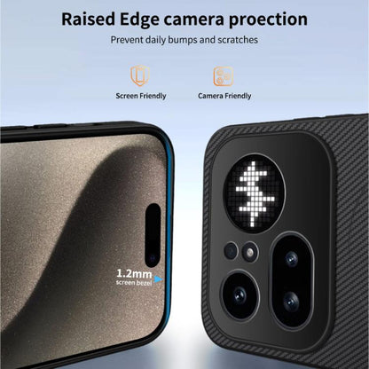 WANLONFENG TQ1 Series Magnetic Carbon Fiber Texture Phone Case with 2pcs Screen Films, For Nothing Phone 4a Pro, For Nothing Phone 4a, For Nothing Phone 3a, For Nothing Phone 3a Pro