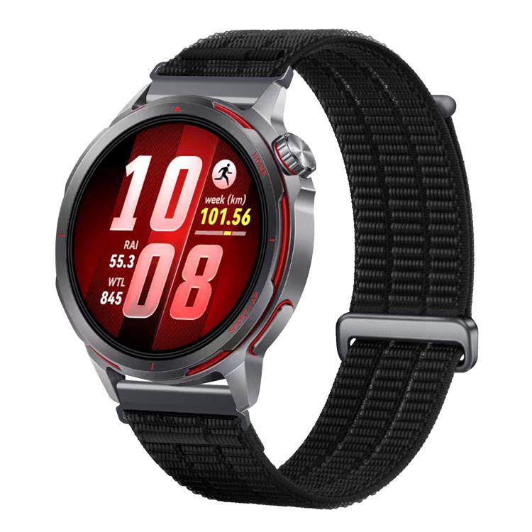 Double-Link Cloud Feel Breathable Nylon Loop Metal Connectors Watch Band, 18mm, 20mm, 22mm