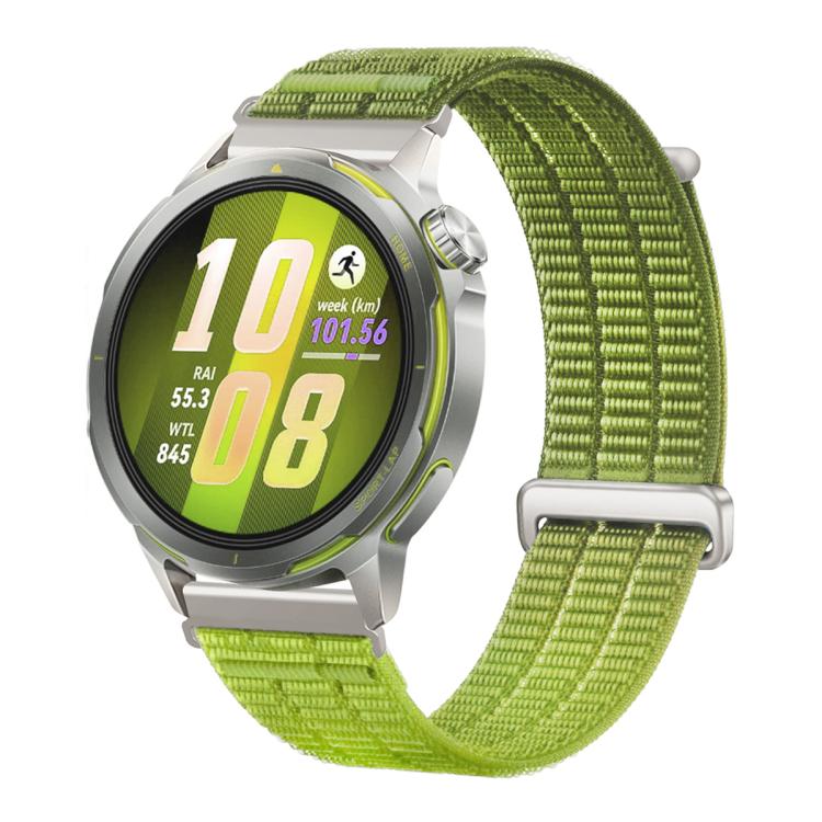 Double-Link Cloud Feel Breathable Nylon Loop Metal Connectors Watch Band, 18mm, 20mm, 22mm