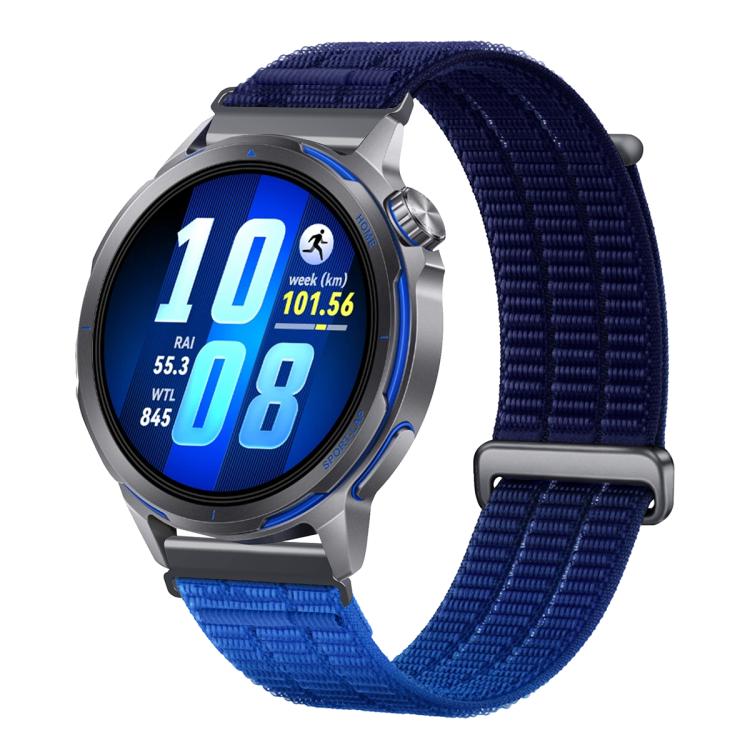 Double-Link Cloud Feel Breathable Nylon Loop Metal Connectors Watch Band, 18mm, 20mm, 22mm