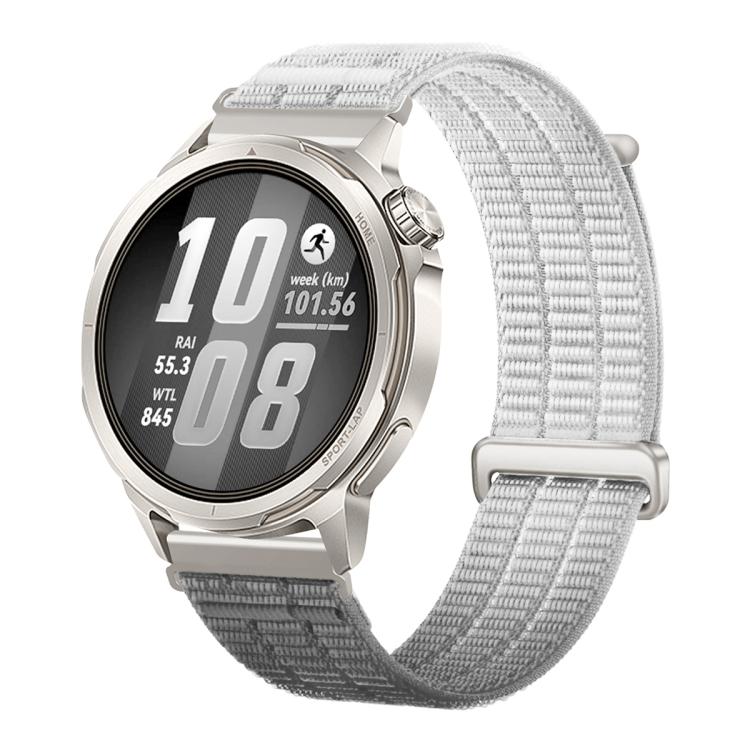 Double-Link Cloud Feel Breathable Nylon Loop Metal Connectors Watch Band, 18mm, 20mm, 22mm