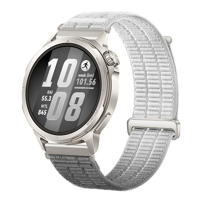 Double-Link Cloud Feel Breathable Nylon Loop Metal Connectors Watch Band, 18mm, 20mm, 22mm