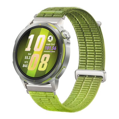 Double-Link Cloud Feel Breathable Nylon Loop Metal Connectors Watch Band, 18mm, 20mm, 22mm