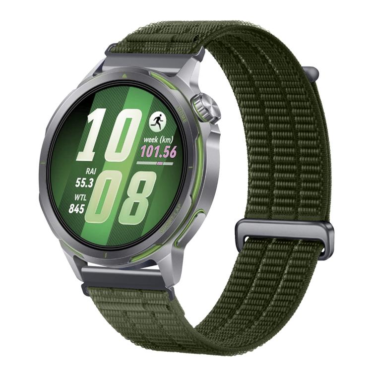 Double-Link Cloud Feel Breathable Nylon Loop Metal Connectors Watch Band, 18mm, 20mm, 22mm