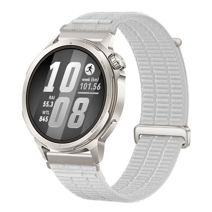 Double-Link Cloud Feel Breathable Nylon Loop Metal Connectors Watch Band, 18mm, 20mm, 22mm