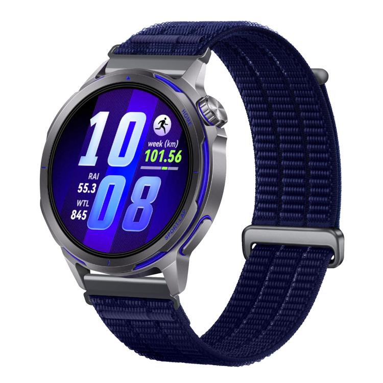 Double-Link Cloud Feel Breathable Nylon Loop Metal Connectors Watch Band, 18mm, 20mm, 22mm
