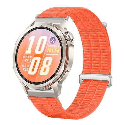 Double-Link Cloud Feel Breathable Nylon Loop Metal Connectors Watch Band, 18mm, 20mm, 22mm