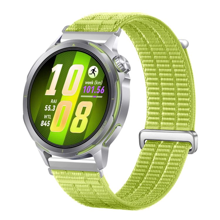 Double-Link Cloud Feel Breathable Nylon Loop Metal Connectors Watch Band, 18mm, 20mm, 22mm