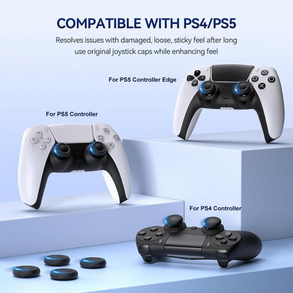 XDcase 10pcs Joystick Replacement Thumb Grip Caps for PS5 / PS4