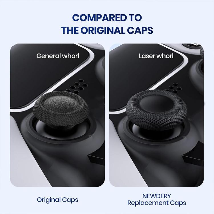 XDcase 10pcs Joystick Replacement Thumb Grip Caps for PS5 / PS4