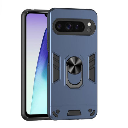 Shockproof Metal Ring Holder Phone Case, For Google Pixel 11 Pro XL, For Google Pixel 11 Pro, For Google Pixel 10a, For Google Pixel 10 Pro / 10, For Google Pixel 9a, For Google Pixel 9 Pro XL, For Google Pixel 9 Pro / 9