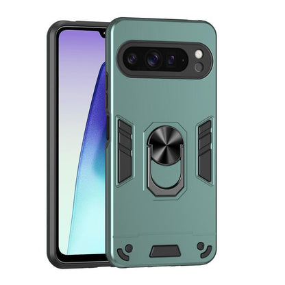 Shockproof Metal Ring Holder Phone Case, For Google Pixel 11 Pro XL, For Google Pixel 11 Pro, For Google Pixel 10a, For Google Pixel 10 Pro / 10, For Google Pixel 9a, For Google Pixel 9 Pro XL, For Google Pixel 9 Pro / 9