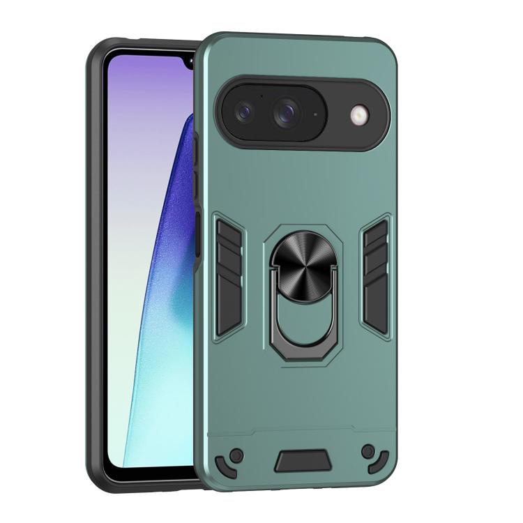 Shockproof Metal Ring Holder Phone Case, For Google Pixel 11 Pro XL, For Google Pixel 11 Pro, For Google Pixel 10a, For Google Pixel 10 Pro / 10, For Google Pixel 9a, For Google Pixel 9 Pro XL, For Google Pixel 9 Pro / 9