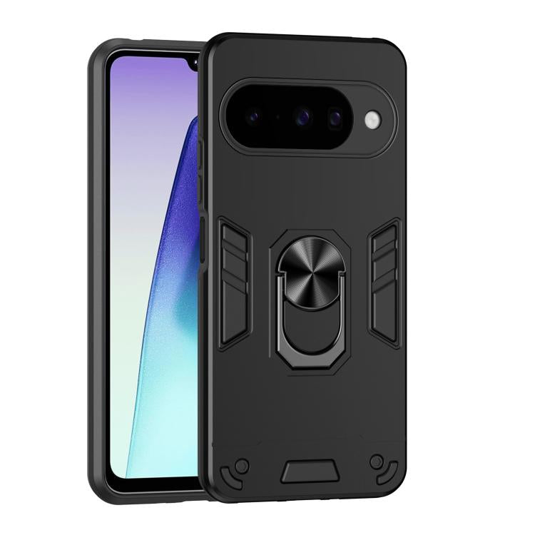 Shockproof Metal Ring Holder Phone Case, For Google Pixel 11 Pro XL, For Google Pixel 11 Pro, For Google Pixel 10a, For Google Pixel 10 Pro / 10, For Google Pixel 9a, For Google Pixel 9 Pro XL, For Google Pixel 9 Pro / 9