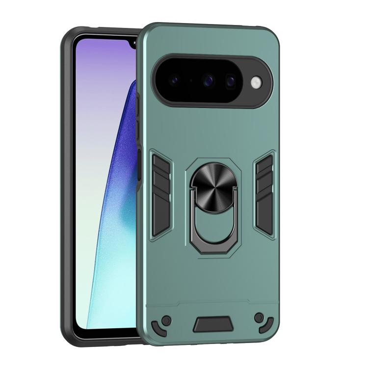 Shockproof Metal Ring Holder Phone Case, For Google Pixel 11 Pro XL, For Google Pixel 11 Pro, For Google Pixel 10a, For Google Pixel 10 Pro / 10, For Google Pixel 9a, For Google Pixel 9 Pro XL, For Google Pixel 9 Pro / 9