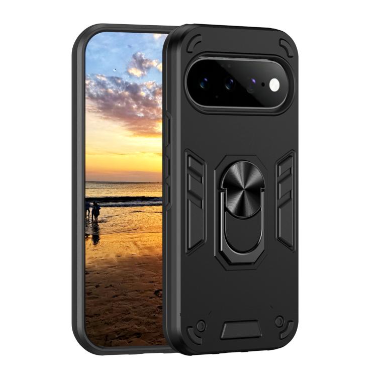 Shockproof Metal Ring Holder Phone Case, For Google Pixel 11 Pro XL, For Google Pixel 11 Pro, For Google Pixel 10a, For Google Pixel 10 Pro / 10, For Google Pixel 9a, For Google Pixel 9 Pro XL, For Google Pixel 9 Pro / 9