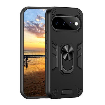 Shockproof Metal Ring Holder Phone Case, For Google Pixel 11 Pro XL, For Google Pixel 11 Pro, For Google Pixel 10a, For Google Pixel 10 Pro / 10, For Google Pixel 9a, For Google Pixel 9 Pro XL, For Google Pixel 9 Pro / 9