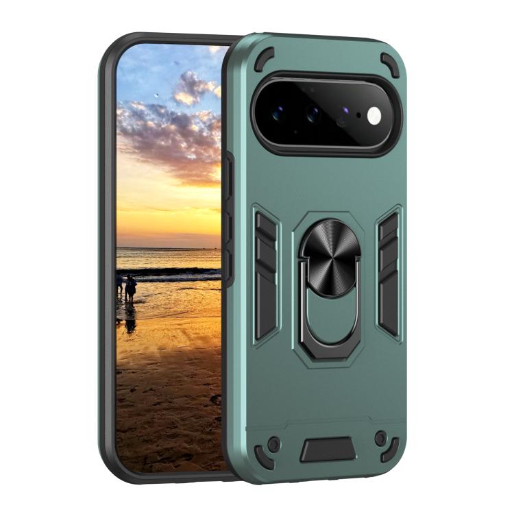 Shockproof Metal Ring Holder Phone Case, For Google Pixel 11 Pro XL, For Google Pixel 11 Pro, For Google Pixel 10a, For Google Pixel 10 Pro / 10, For Google Pixel 9a, For Google Pixel 9 Pro XL, For Google Pixel 9 Pro / 9