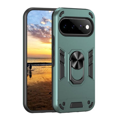 Shockproof Metal Ring Holder Phone Case, For Google Pixel 11 Pro XL, For Google Pixel 11 Pro, For Google Pixel 10a, For Google Pixel 10 Pro / 10, For Google Pixel 9a, For Google Pixel 9 Pro XL, For Google Pixel 9 Pro / 9