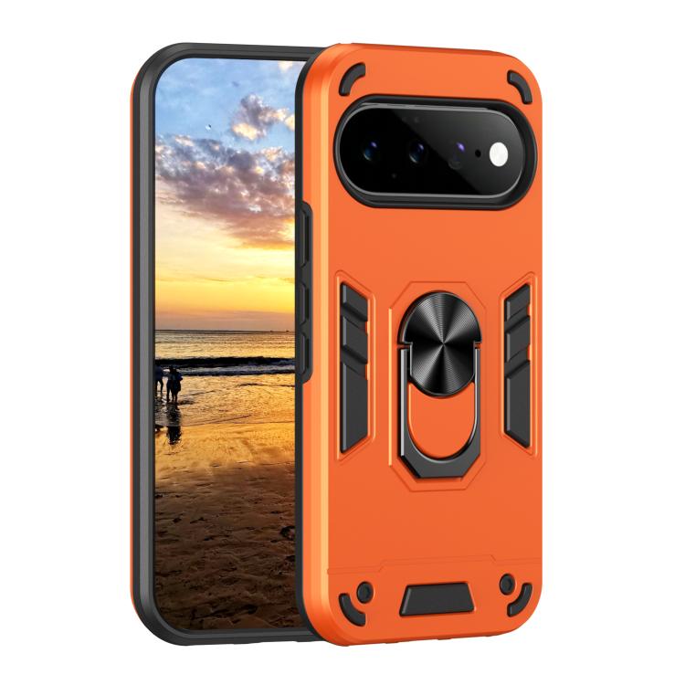 Shockproof Metal Ring Holder Phone Case, For Google Pixel 11 Pro XL, For Google Pixel 11 Pro, For Google Pixel 10a, For Google Pixel 10 Pro / 10, For Google Pixel 9a, For Google Pixel 9 Pro XL, For Google Pixel 9 Pro / 9