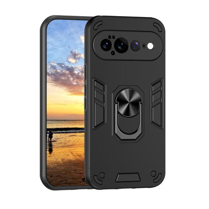 Shockproof Metal Ring Holder Phone Case, For Google Pixel 11 Pro XL, For Google Pixel 11 Pro, For Google Pixel 10a, For Google Pixel 10 Pro / 10, For Google Pixel 9a, For Google Pixel 9 Pro XL, For Google Pixel 9 Pro / 9