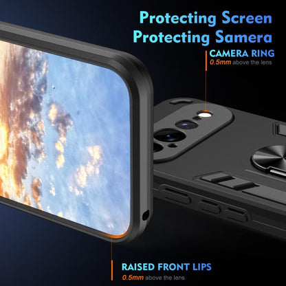 Shockproof Metal Ring Holder Phone Case, For Google Pixel 11 Pro XL, For Google Pixel 11 Pro, For Google Pixel 10a, For Google Pixel 10 Pro / 10, For Google Pixel 9a, For Google Pixel 9 Pro XL, For Google Pixel 9 Pro / 9