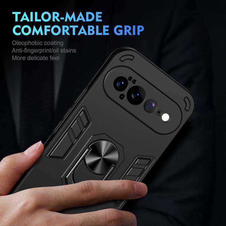Shockproof Metal Ring Holder Phone Case, For Google Pixel 11 Pro XL, For Google Pixel 11 Pro, For Google Pixel 10a, For Google Pixel 10 Pro / 10, For Google Pixel 9a, For Google Pixel 9 Pro XL, For Google Pixel 9 Pro / 9