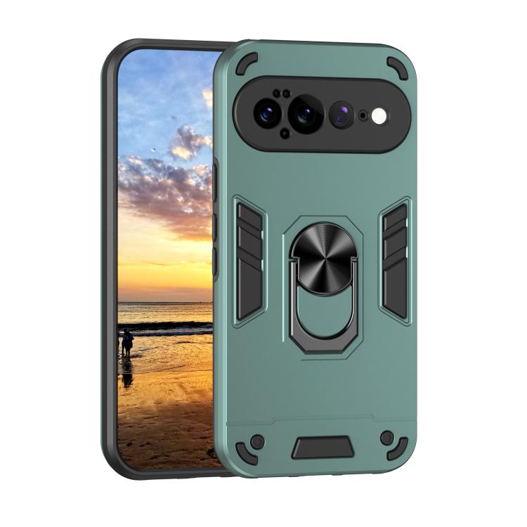 Shockproof Metal Ring Holder Phone Case, For Google Pixel 11 Pro XL, For Google Pixel 11 Pro, For Google Pixel 10a, For Google Pixel 10 Pro / 10, For Google Pixel 9a, For Google Pixel 9 Pro XL, For Google Pixel 9 Pro / 9