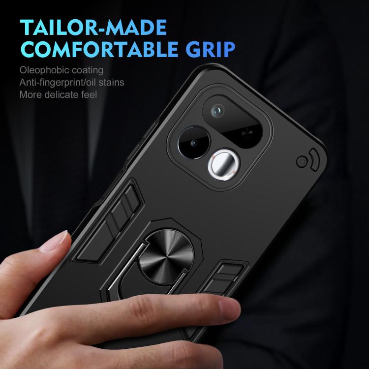 Shockproof Metal Ring Holder Phone Case, For Realme 16T 5G, For Realme 16 Pro+ 5G Global, For Realme 16 Pro 5G Global