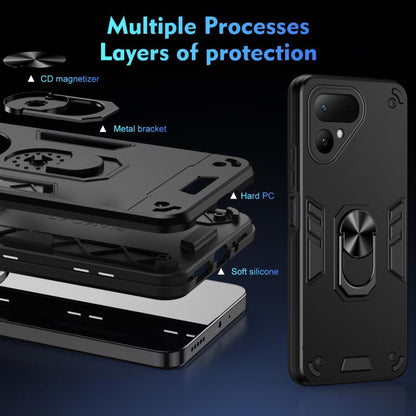 Shockproof Metal Ring Holder Phone Case, For Tecno Pova Curve 2 5G, For Tecno Spark Go 3 / Pop 20, For Tecno Spark 50 4G, For Tecno Camon 50 Ultra, For Tecno Camon 50 Pro 4G, For Tecno Camon 50 4G