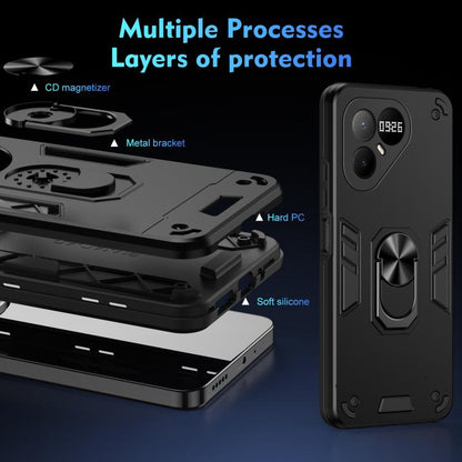 Shockproof Metal Ring Holder Phone Case, For Tecno Pova 8 Pro, For Tecno Pova 8 5G, For Tecno Pova Curve 2 5G, For Tecno Spark Go 3 / Pop 20, For Tecno Spark 50 4G, For Tecno Camon 50 Ultra, For Tecno Camon 50 Pro 4G, For Tecno Camon 50 4G