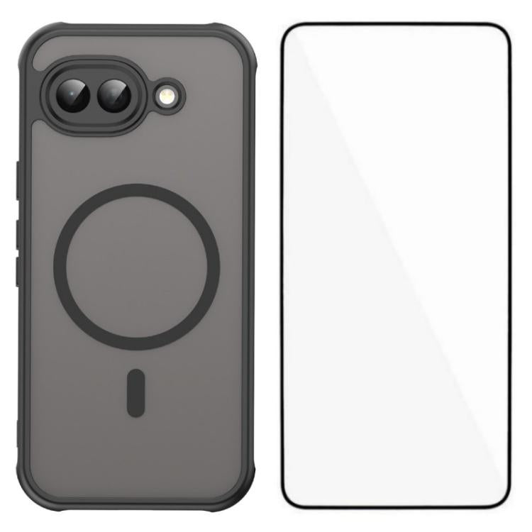 WANLONFENG FD Series Skin Touch Magnetic Phone Case with Screen Film, For Google Pixel 10a, For Google Pixel 10 Pro XL, For Google Pixel 10 Pro, For Google Pixel 10