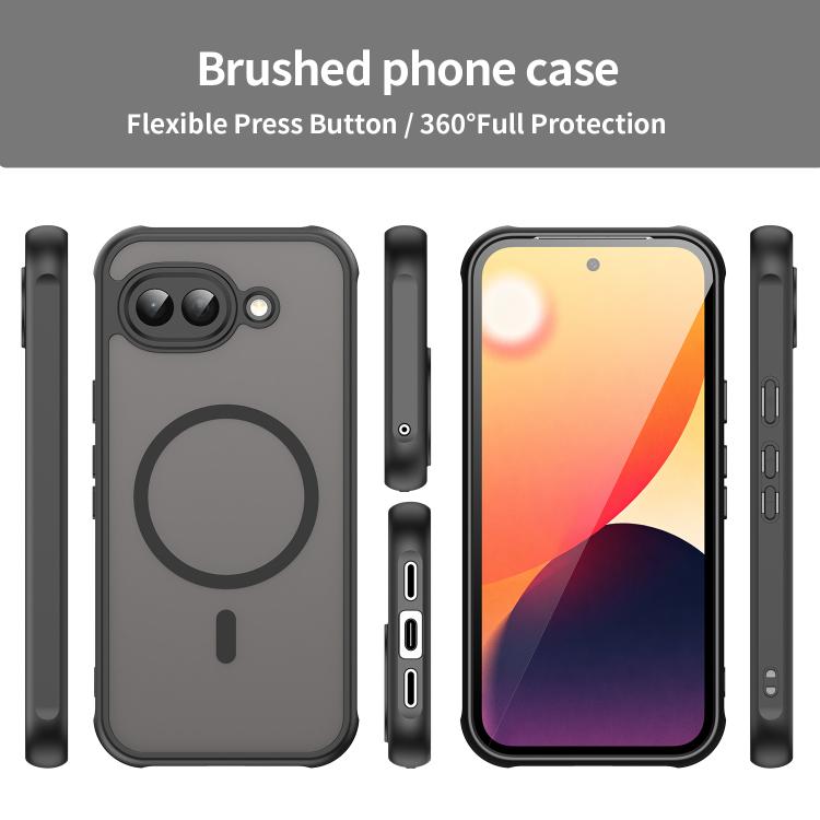 WANLONFENG FD Series Skin Touch Magnetic Phone Case with Screen Film, For Google Pixel 10a, For Google Pixel 10 Pro XL, For Google Pixel 10 Pro, For Google Pixel 10