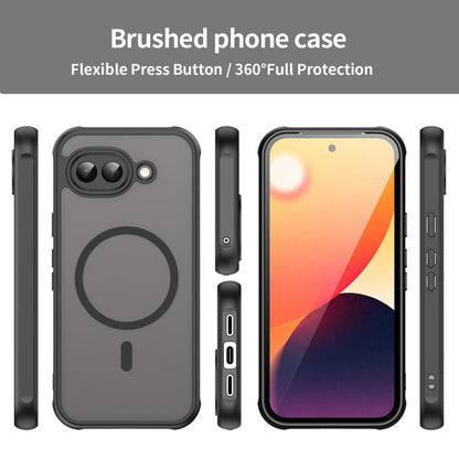 WANLONFENG FD Series Skin Touch Magnetic Phone Case with Screen Film, For Google Pixel 10a, For Google Pixel 10 Pro XL, For Google Pixel 10 Pro, For Google Pixel 10