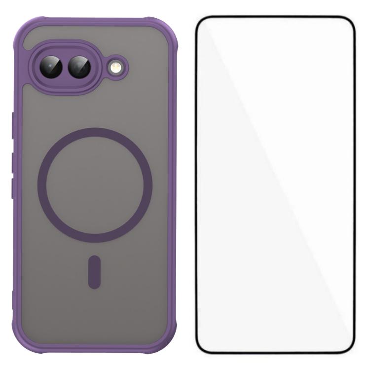 WANLONFENG FD Series Skin Touch Magnetic Phone Case with Screen Film, For Google Pixel 10a, For Google Pixel 10 Pro XL, For Google Pixel 10 Pro, For Google Pixel 10