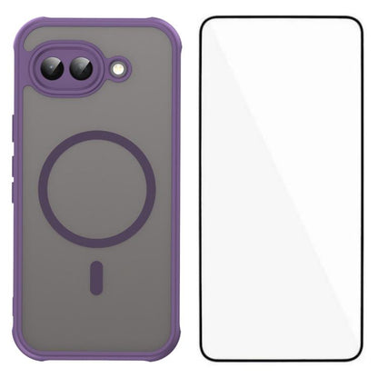 WANLONFENG FD Series Skin Touch Magnetic Phone Case with Screen Film, For Google Pixel 10a, For Google Pixel 10 Pro XL, For Google Pixel 10 Pro, For Google Pixel 10