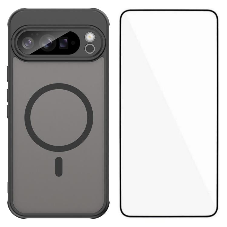 WANLONFENG FD Series Skin Touch Magnetic Phone Case with Screen Film, For Google Pixel 10a, For Google Pixel 10 Pro XL, For Google Pixel 10 Pro, For Google Pixel 10